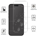 iPhone 17 2-i-1 Beskyttelsessett m. Herdet Skjermbeskyttelsesglass & 2 stk Kameralinsebeskyttelsesfilm - Gjennomsiktig