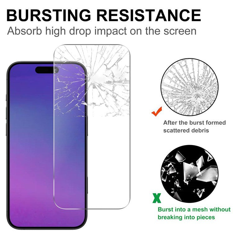 iPhone 17 2-i-1 Beskyttelsessett m. Herdet Skjermbeskyttelsesglass & 2 stk Kameralinsebeskyttelsesfilm - Gjennomsiktig