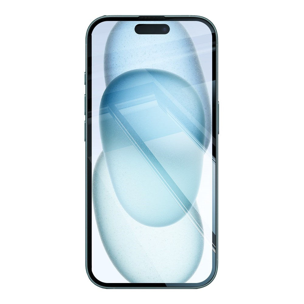 iPhone 15 RURIHAI 2-i-1 Beskyttelsessett m. Fleksibelt Plast Deksel & Skjermbeskyttelsesglass - Gjennomsiktig