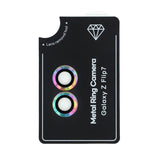 Samsung Galaxy Z Flip7 Kameralinsebeskyttelsessett - Herdet Glass - Flerfarget