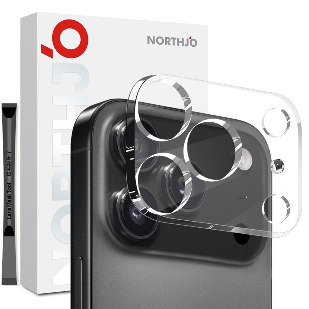 NORTHJO iPhone 17 Pro Herdet Kameralinse Glass - Gjennomsiktig