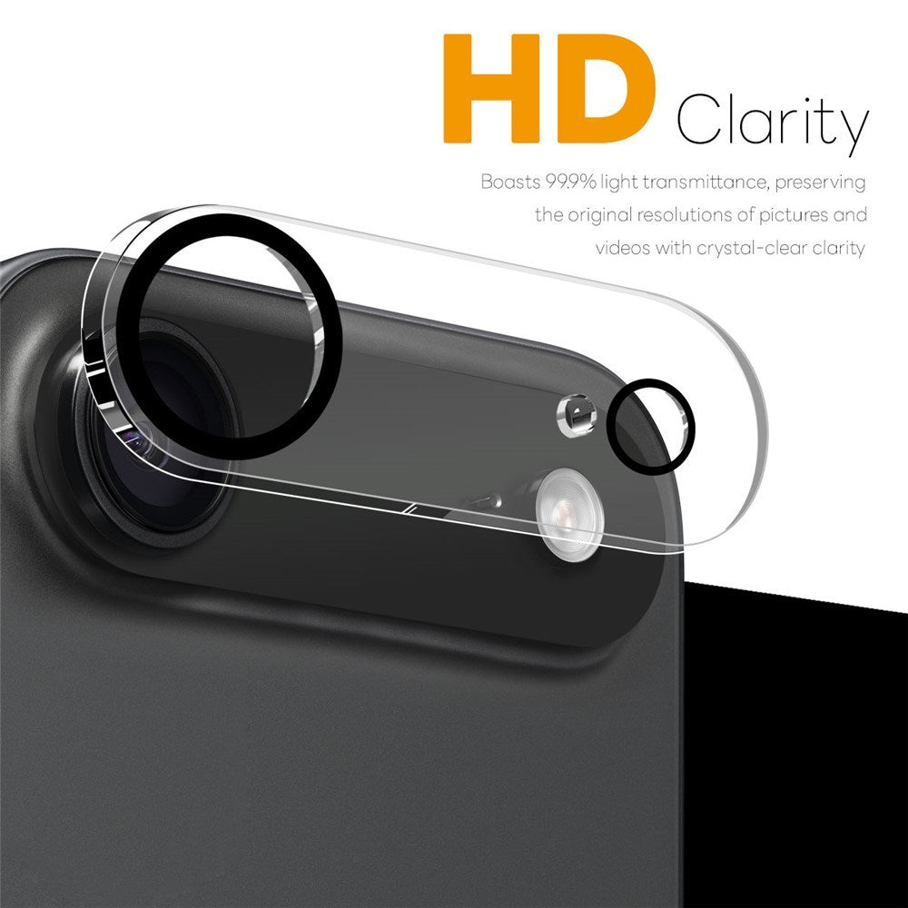 NORTHJO iPhone Air Herdet Kameralinse Glass - Gjennomsiktig / Svart