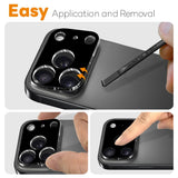 NORTHJO iPhone 17 Pro Herdet Kameralinse Glass - Svart