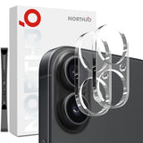 NORTHJO iPhone 17 Herdet Kameralinse Glass - Gjennomsiktig - 2 Stk.