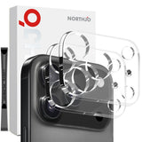 NORTHJO iPhone 17 Pro Herdet Kameralinse Glass - Gjennomsiktig - 2 Stk.