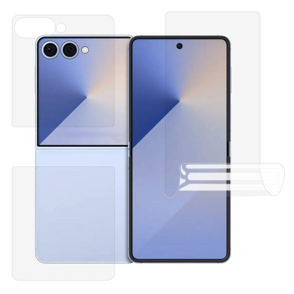 Samsung Galaxy Z Flip7 Skjermbeskyttersett - Film - Gjennomsiktig