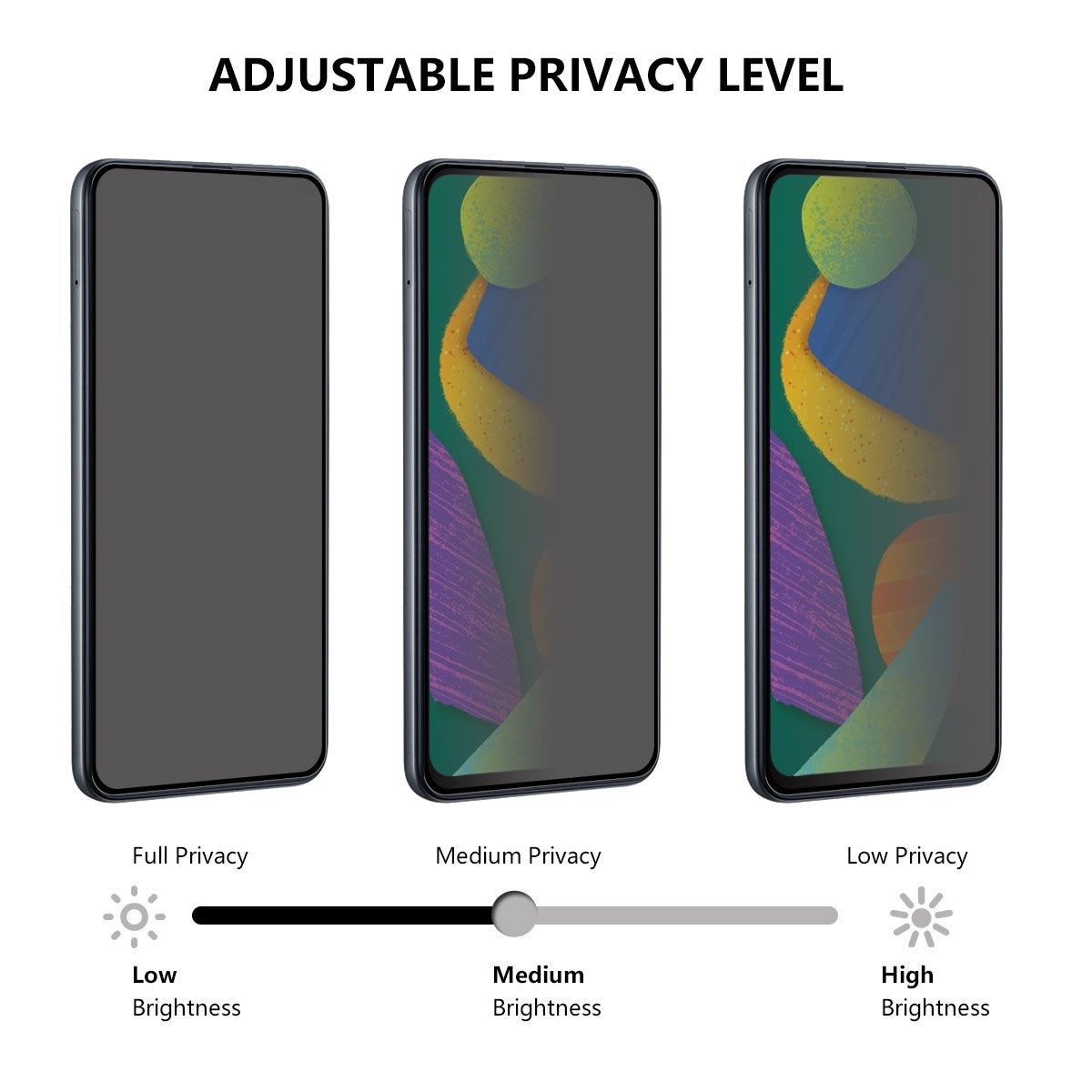Samsung Galaxy S25 FE Skjermbeskytter i Herdet Glass med Personvernfunksjon - Gjennomsiktig