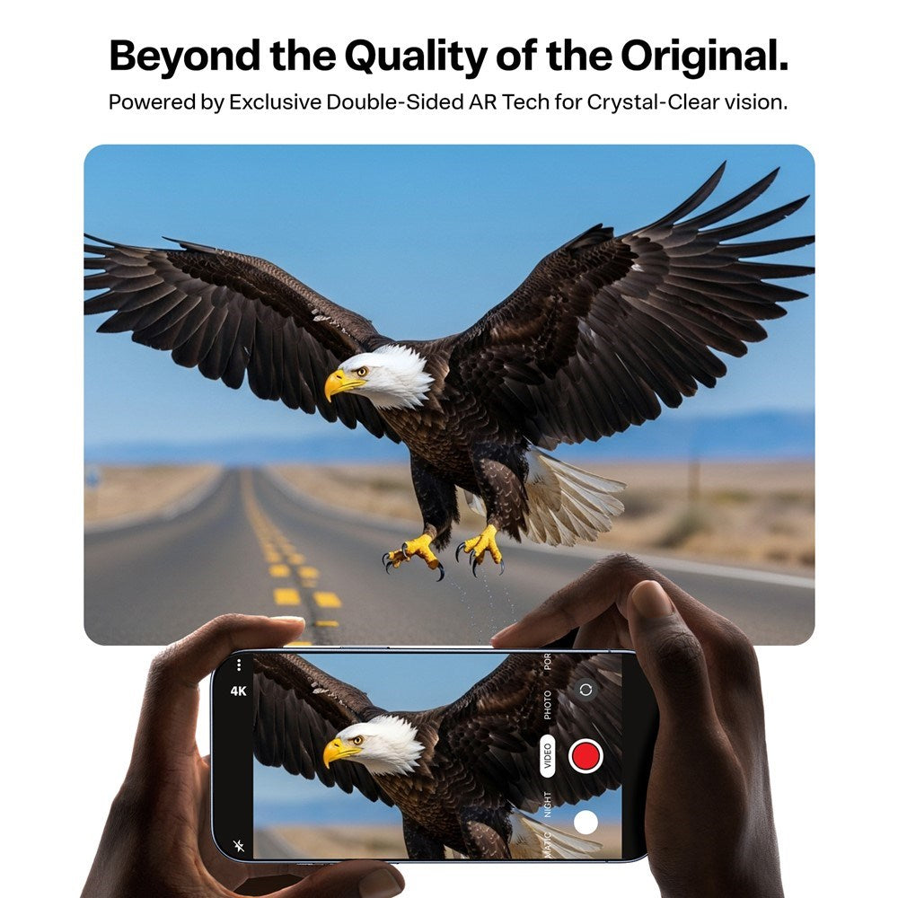 TORRAS iPhone 17 LensGuard Kameralinsebeskyttelsesglass - Svart