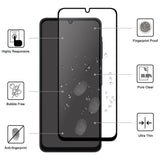EIDERWOOD Samsung Galaxy A07 Skjermbeskyttelsesglass 9H - Gjennomsiktig / Svart Kant