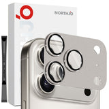 NORTHJO iPhone 17 Pro Kameralinsebeskyttelse - Matt Metall & Glass - Grå