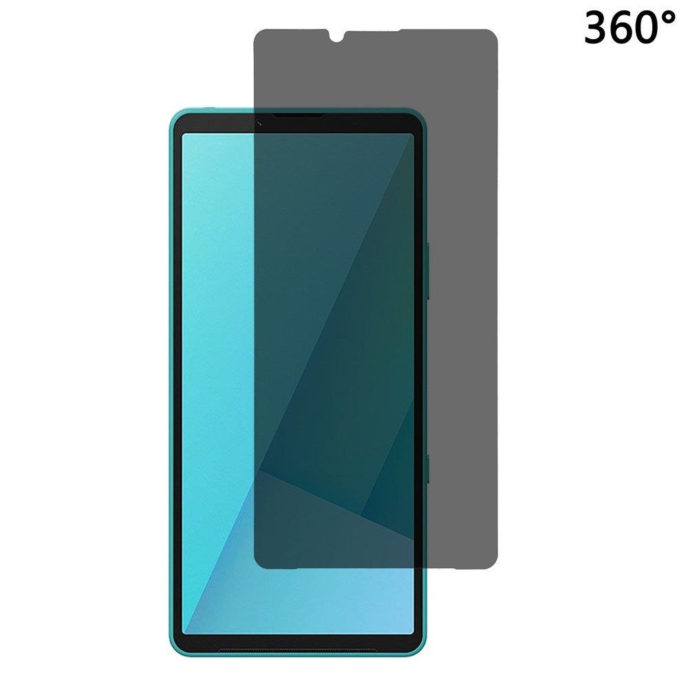Sony Xperia 10 VII Skjermbeskytter i Herdet Glass med Personvernfunksjon - Gjennomsiktig