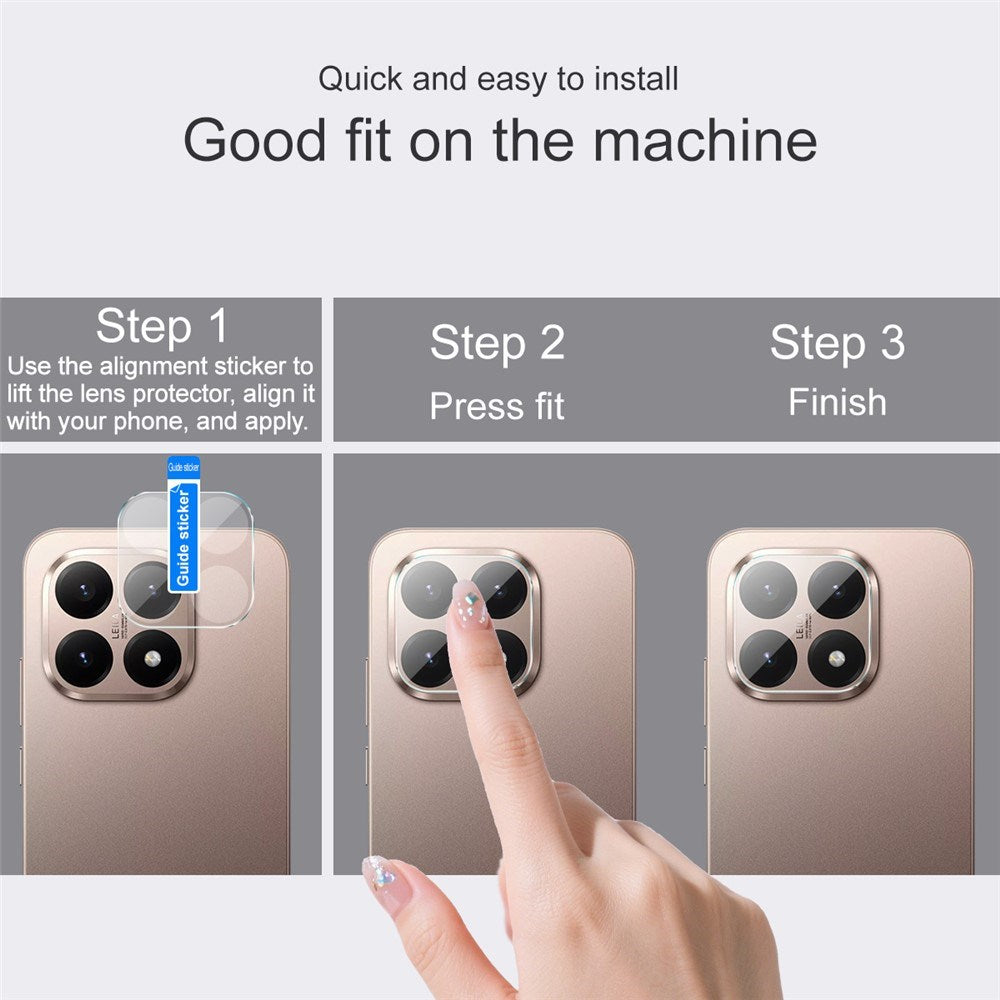 Xiaomi 15T Herdet Kameralinsebeskytter - Gjennomsiktig