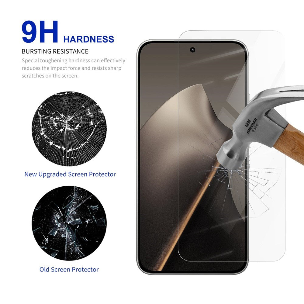 Xiaomi 15T / 15T Pro RURIHAI Skjermbeskyttelsesglass - Gjennomsiktig