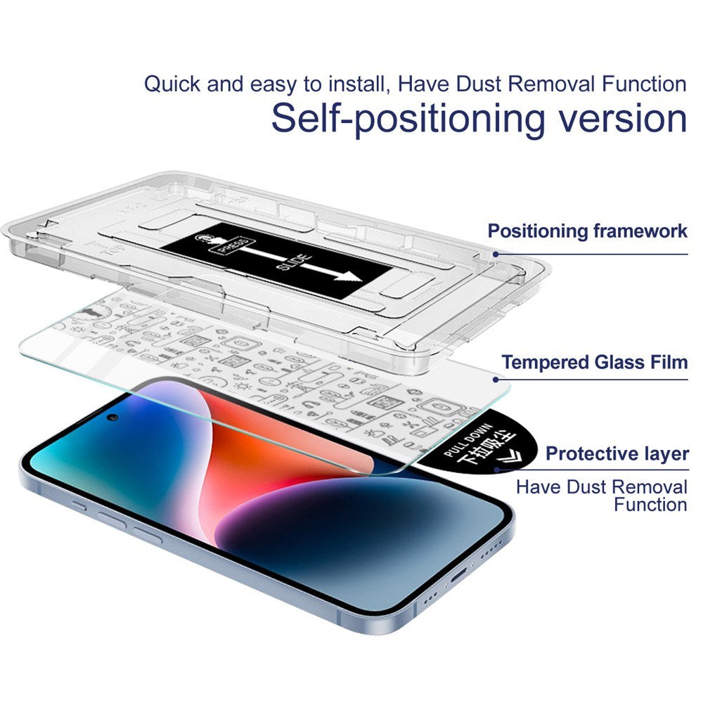 Realme GT 8 Pro IMAK Herdet Skjermbeskyttelsesglass m. Installationsramme - Gjennomsiktig