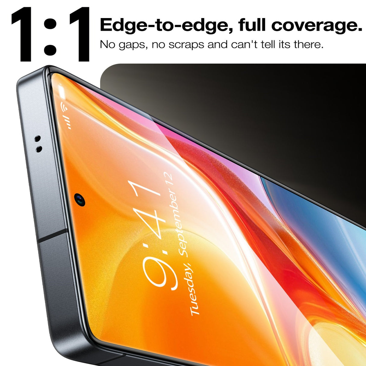 Samsung Galaxy S26 TORRAS Glassgo Herdet Skjermbeskyttelsesglass m. Installasjonsramme – Gjennomsiktig