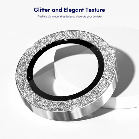Samsung Galaxy A37 / A57 ENKAY Glitter Kameralinsebeskyttelse - Sølv