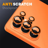 Samsung Galaxy S26 Ultra NORTHJO Kameralinsebeskyttelse - Metall & Glass - Oransje