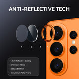 Samsung Galaxy S26 Ultra NORTHJO Kameralinsebeskyttelse - Metall & Glass - Oransje
