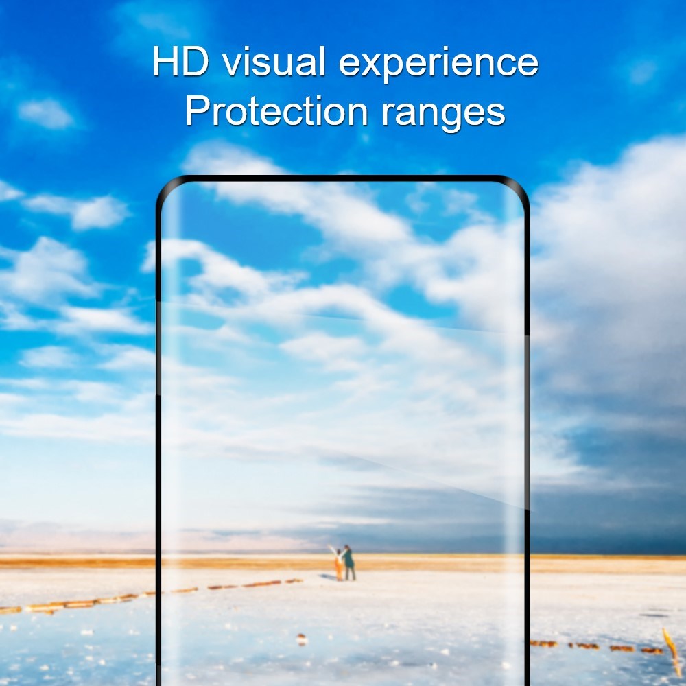 OPPO Reno15 F (5G) / Reno14 F (5G) / Reno13 (5G) Amorus Herdet Skjermbeskyttelsesglass – Gjennomsiktig / Svart