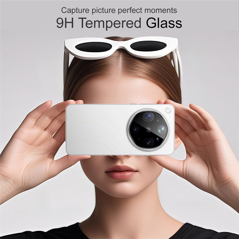 OPPO Find X9 Pro Ultra IMAK Kameralinsebeskyttelsesglass - Gjennomsiktig / Svart