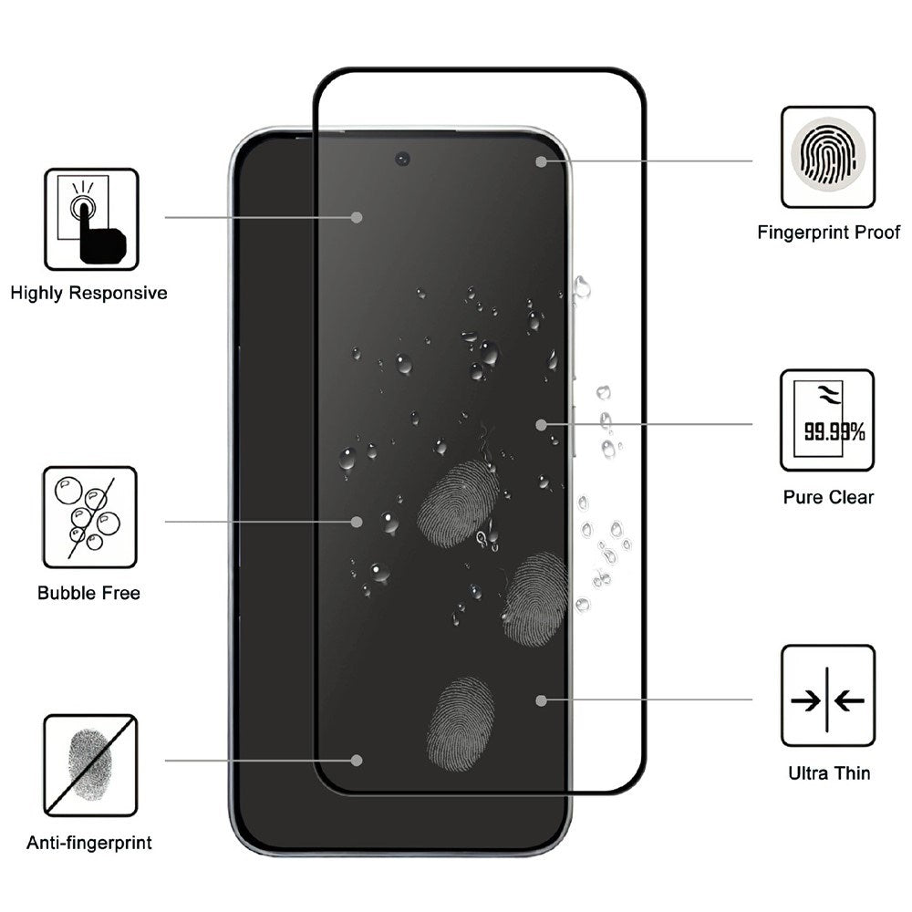 Xiaomi 17T Pro Skjermbeskytter Glass - Gjennomsiktig / Svart Kant