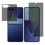 Samsung Galaxy Z Flip8 Skjermbeskytter med Personvern - 2 Deler - Gjennomsiktig