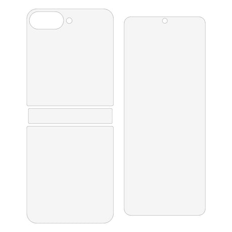 Samsung Galaxy Z Flip8 Skjermbeskytter Sett med 4 - Gjennomsiktig