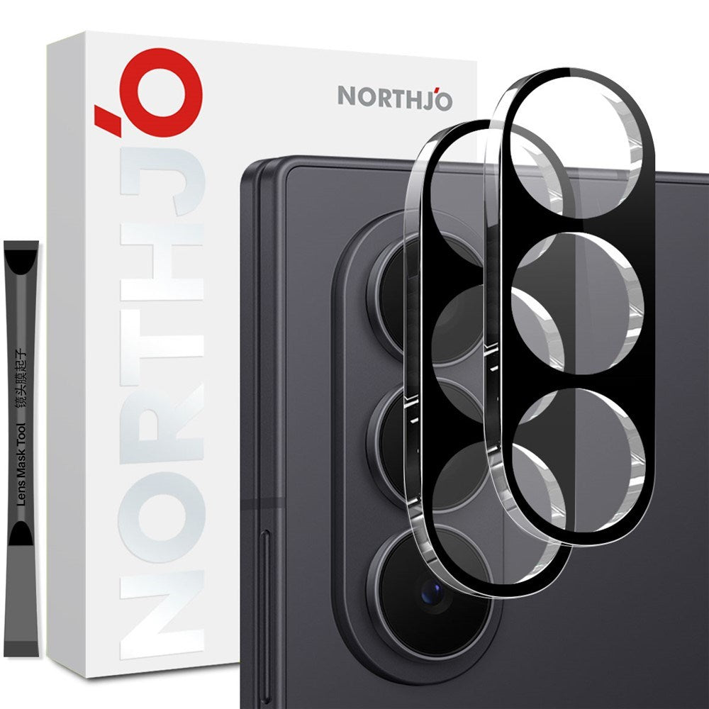 Samsung Galaxy Z Fold8 Ultra NORTHJO Herdet Kameralinseglass - 2 stk. - Svart