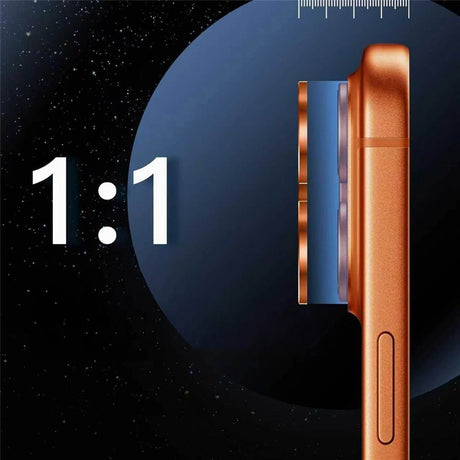 iPhone 18 Pro Kameralinsebeskyttelse - Metall & Glass - Oransje