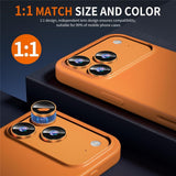 iPhone 18 Pro Kameralinsebeskyttelse - Metall & Glass - Oransje
