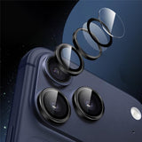 iPhone 18 Pro Kameralinsebeskyttelse - Metall & Glass - Svart