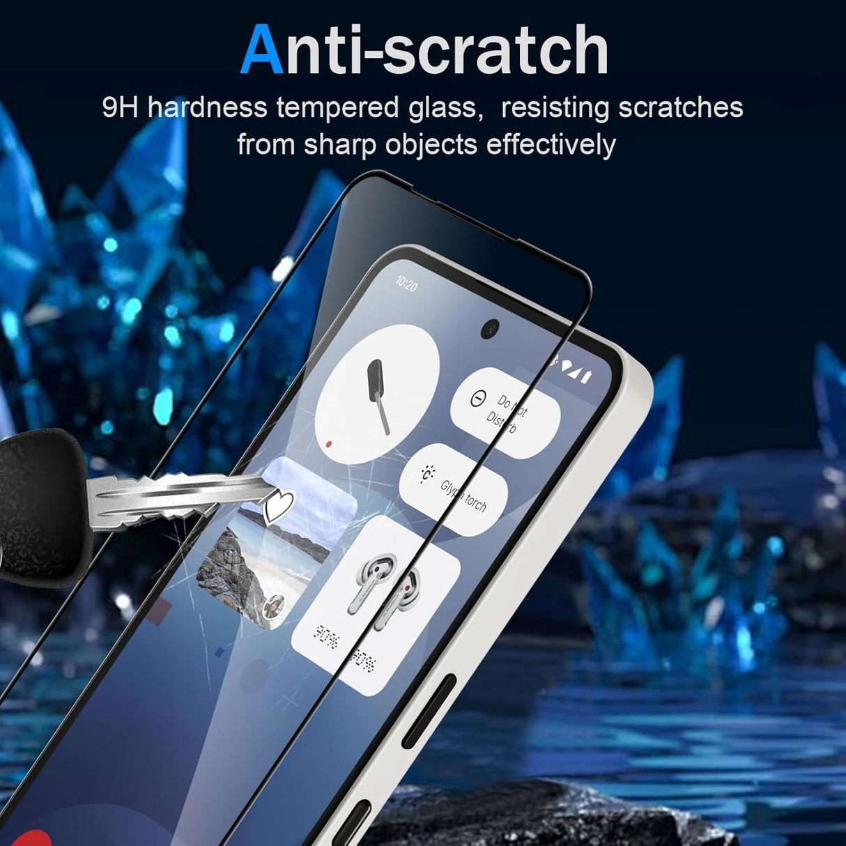 Nothing Phone (4b) Beskytterglass til Skjerm - Gjennomsiktig / Svart Kant