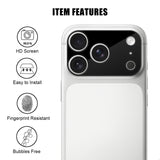iPhone 18 Pro Max Herdet Kameralinse Beskyttende Glass - Svart