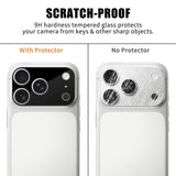 iPhone 18 Pro Max Herdet Kameralinse Beskyttende Glass - Svart