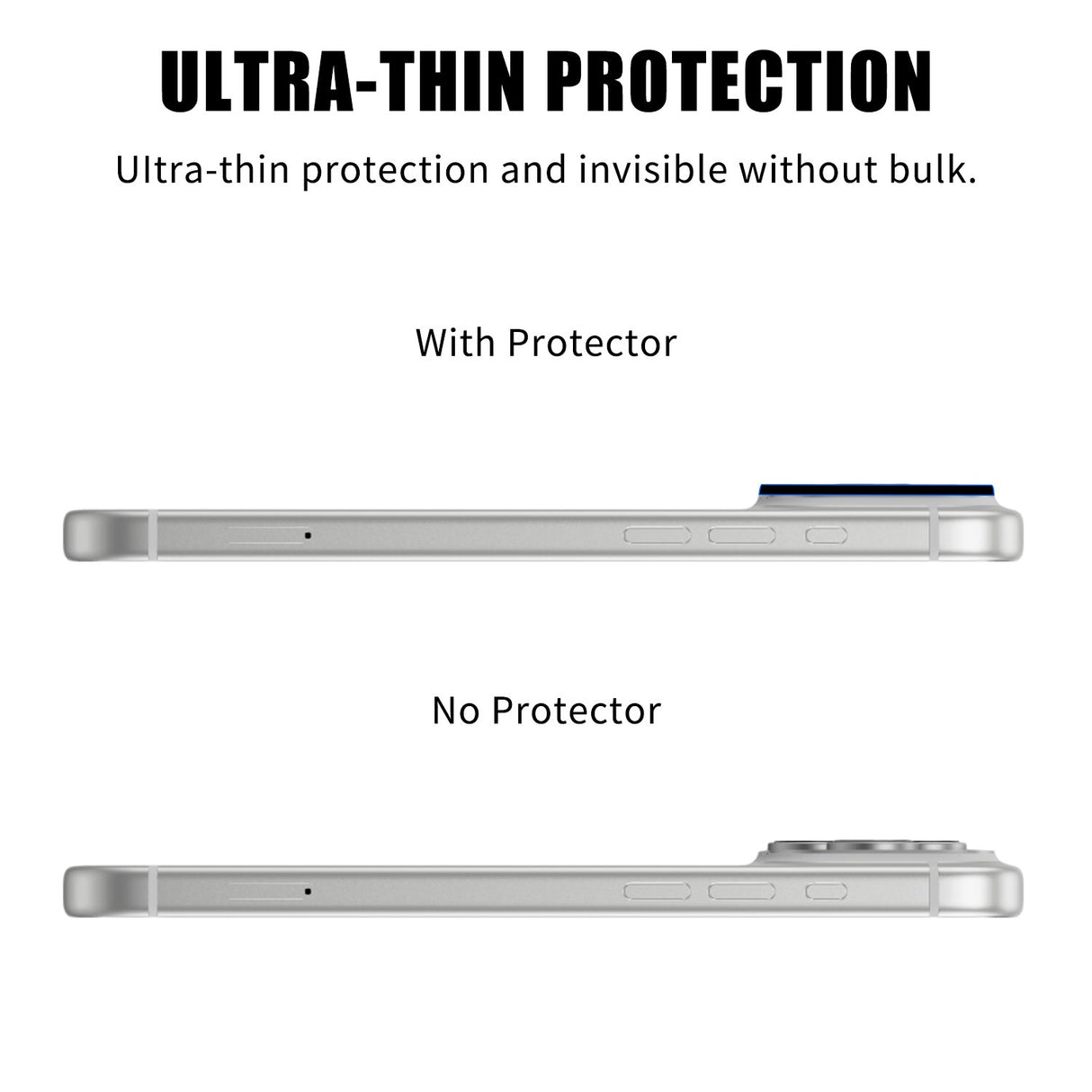 iPhone 18 Pro Max Herdet Kameralinse Beskyttende Glass - Gjennomsiktig