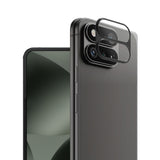 Google Pixel 11 Pro Fold IMAK Kamerabeskyttelsesglass med Metallkant - Gjennomsiktig / Svart Kant