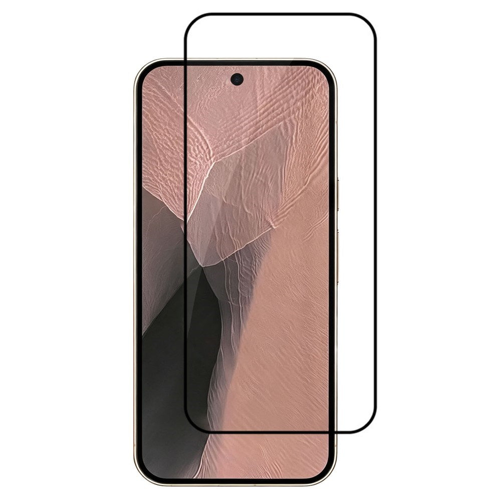 Google Pixel 11 Pro XL Skjermbeskytter Glass - Gjennomsiktig / Svart Kant