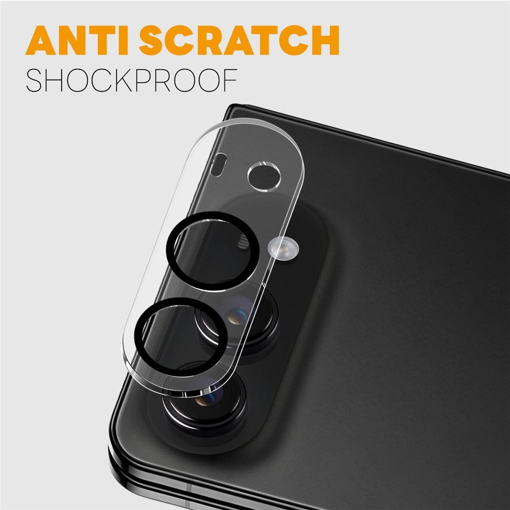 iPhone Fold NORTHJO Herdet Kameralinse Glass - 2 Stk. - Gjennomsiktig / Svart
