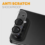 iPhone Fold NORTHJO Herdet Kameralinse Glass - 2 Stk. - Gjennomsiktig / Svart