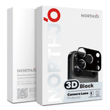 iPhone Fold NORTHJO Herdet Kameralinse Glass - 2 Stk. - Svart