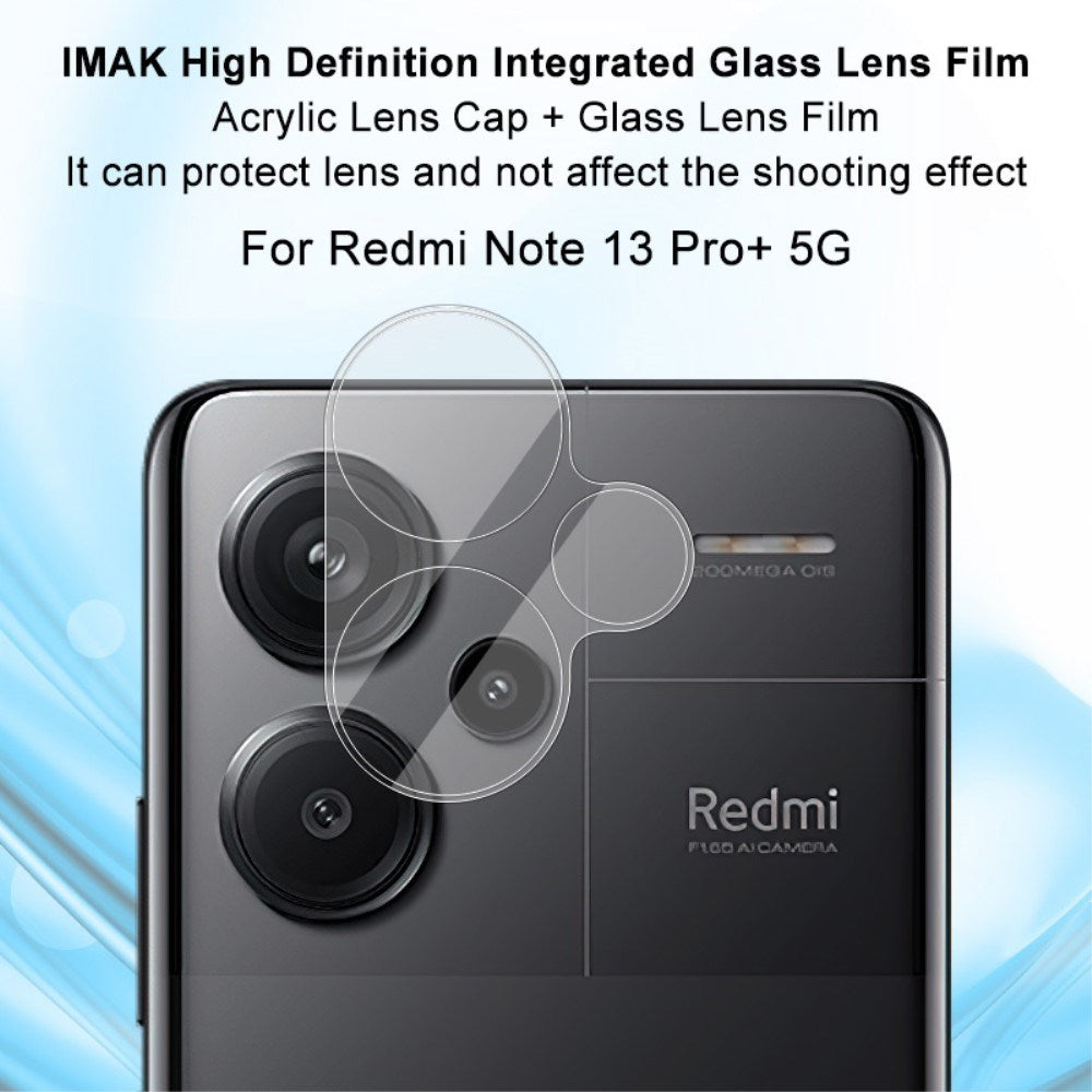Xiaomi Redmi Note 13 Pro+ (Plus) Kamera Beskyttelsesglass - Gjennomsiktig