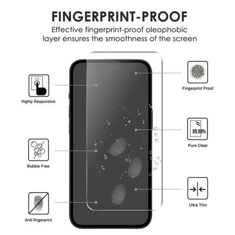 OPPO A79 (5G) Herdet Glass Skjermbeskytter - Case Friendly - Gjennomsiktig m. Svart Kant