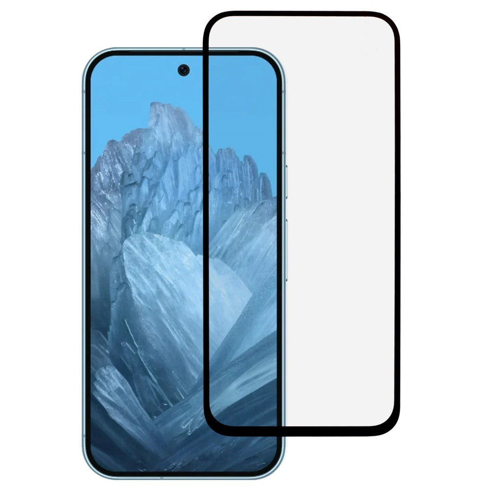 Google Pixel 9 / 9 Pro Full Fit Skjermbeskytter - Svart Kant