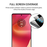 Motorola Edge 50 Fusion Full Fit Skjermbeskyttelsesglass - Gjennomsiktig / Svart Kant