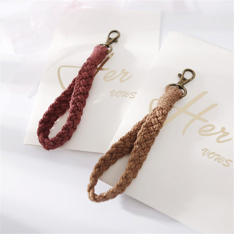 Nøkkelbånd / Håndleddsstropp 18cm - Tekstil - Rød