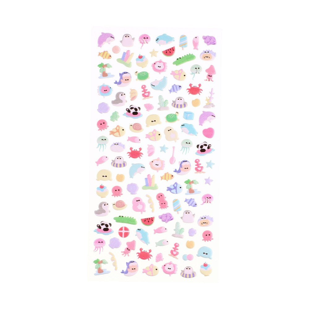 Mini 3D Bubble Foam Stickers for Mobil & Kameraseksjonen - Blandede Havdyr
