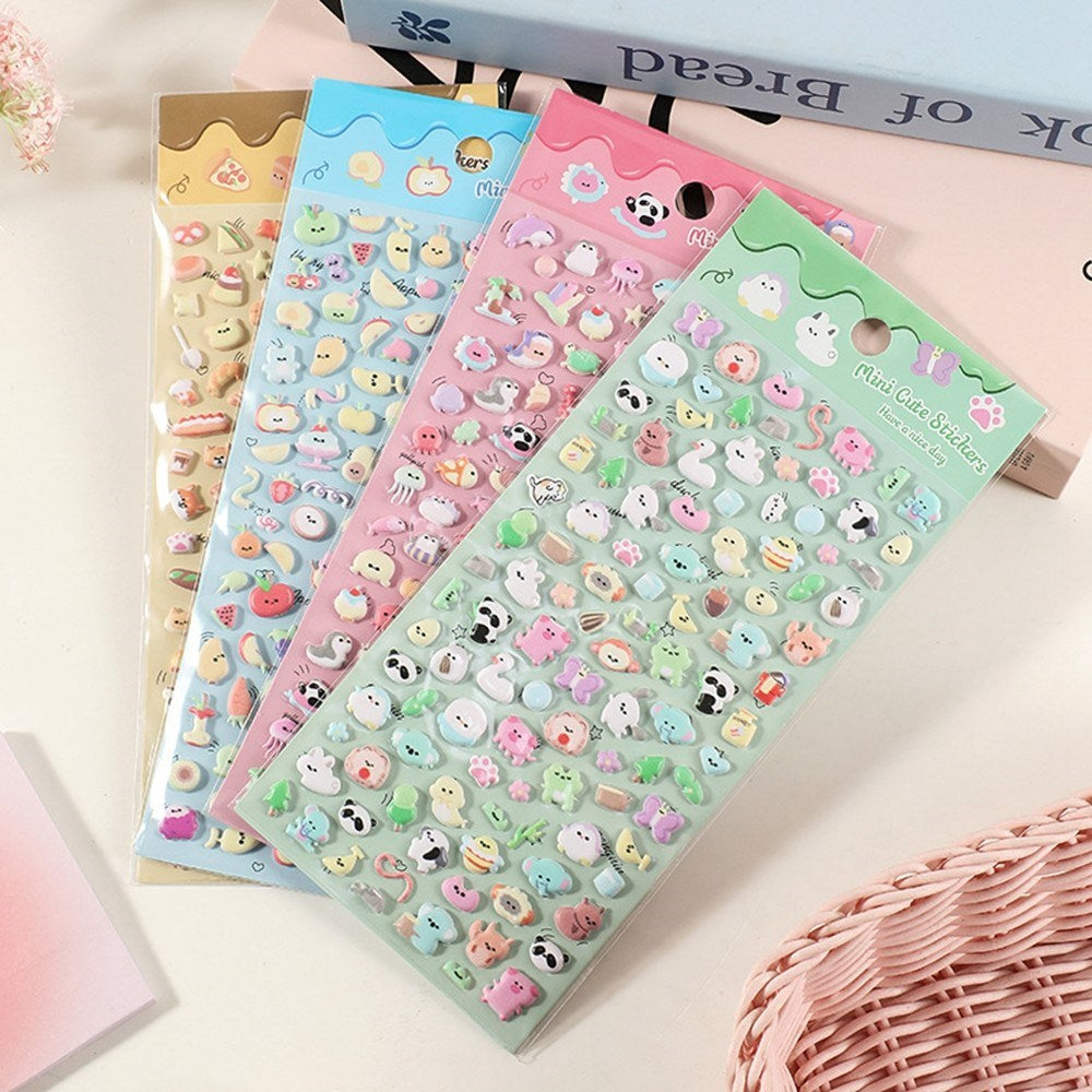 Mini 3D Bubble Foam Stickers - Små Pandaer