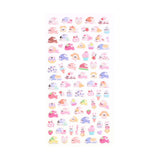 Mini 3D Bubble Foam Stickers for Mobil & Kameraseksjonen - Kaniner & Mat