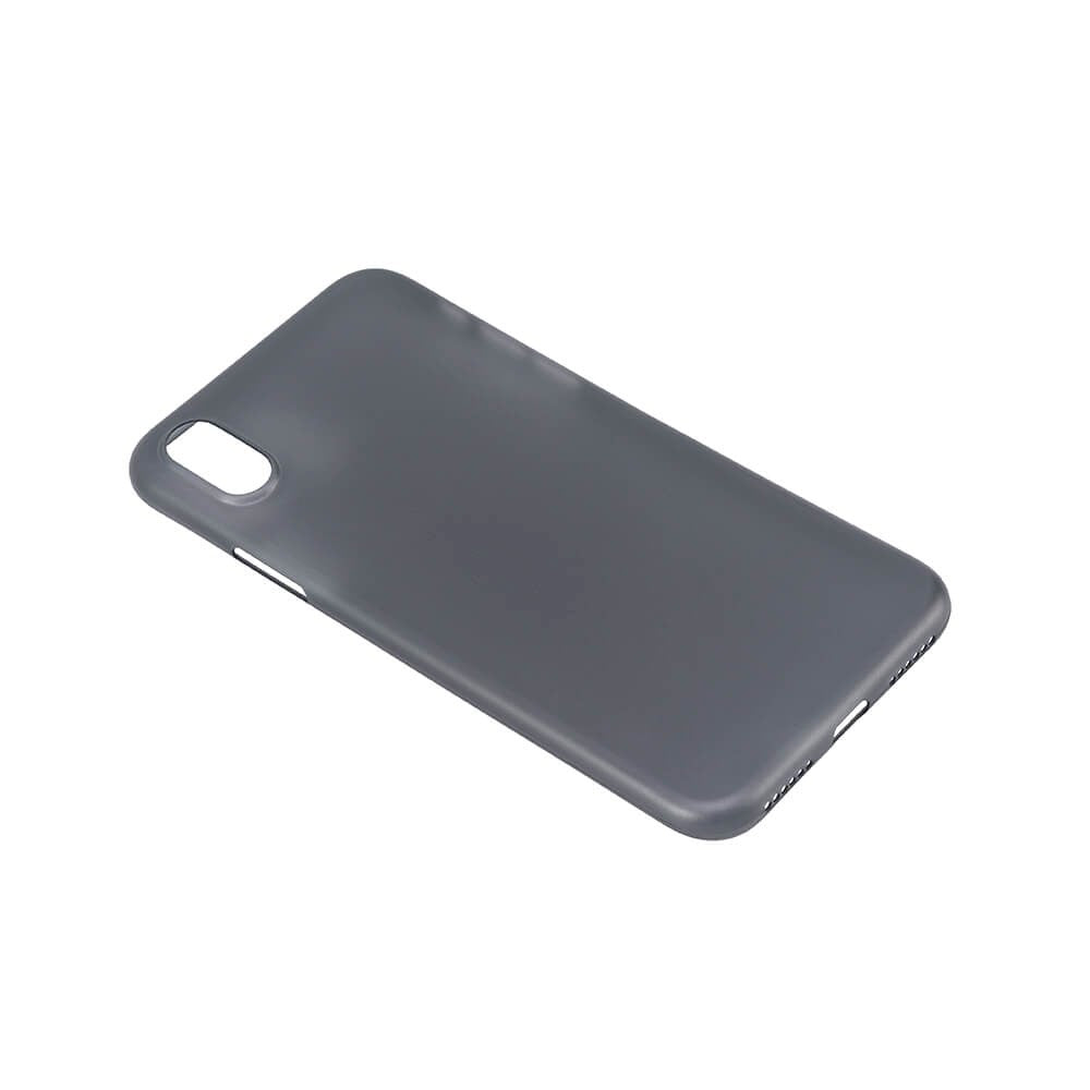 iPhone X / XS GEAR Semi-Gjennomsiktig Fleksibelt Plast Deksel - Svart