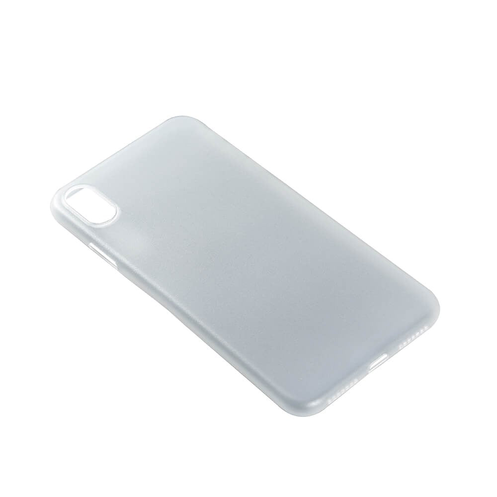iPhone X / XS GEAR Semi-Gjennomsiktig Fleksibelt Plast Deksel - Hvit